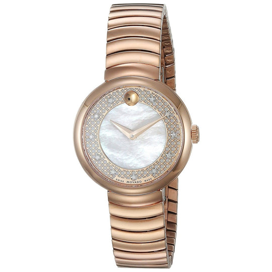Movado Women's 0607046 Myla Diamond Rose-Tone Stainless Steel Watch