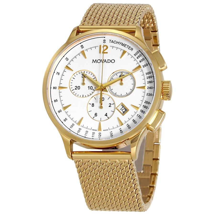 Movado Men's 0607080 Circa Chronograph Gold-Tone Stainless Steel Watch