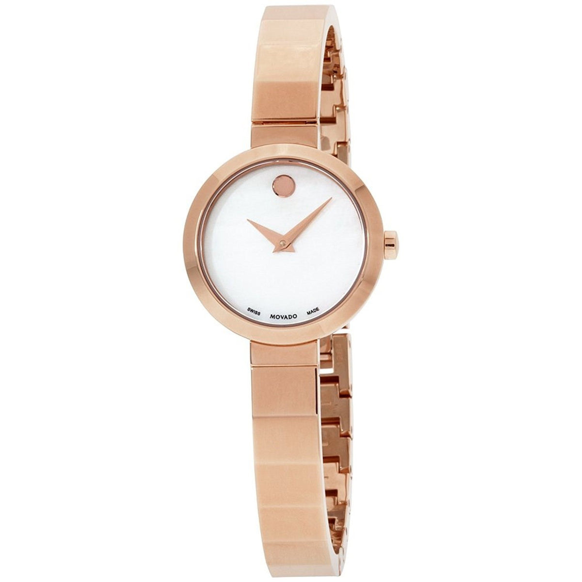 Movado Women's 0607112 Novella Rose-Tone Stainless Steel Watch
