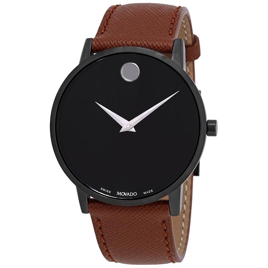 Movado Men&#39;s 0607198 Museum Brown Leather Watch