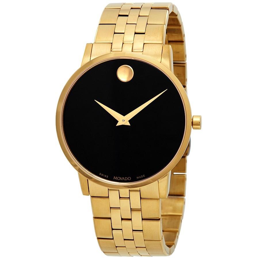 Movado Men&#39;s 0607203 Museum Classic Dot Gold-Tone Stainless Steel Watch