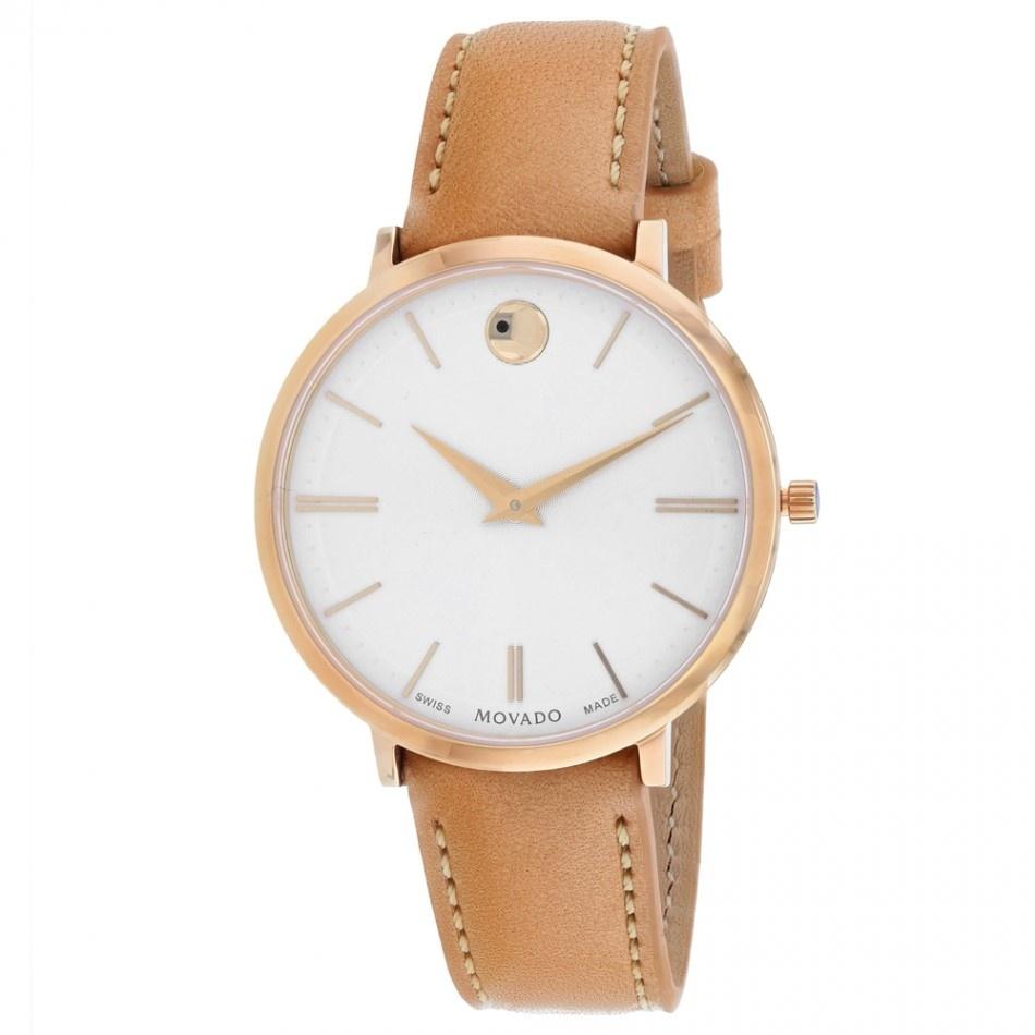 Movado Women's 0607242 Classic Brown Leather Watch