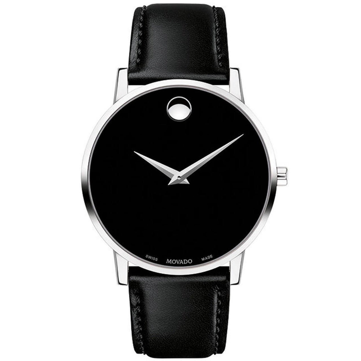Movado Men&#39;s 0607269 Museum Classic Black Leather Watch