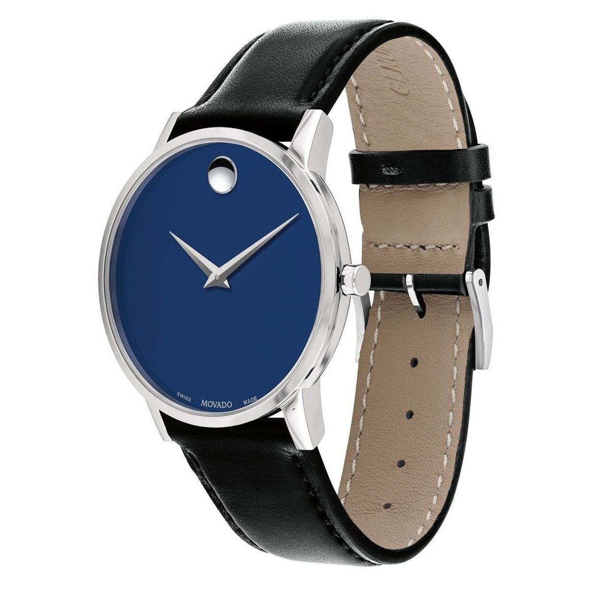 Movado Men's 0607270 Museum Black Leather Watch