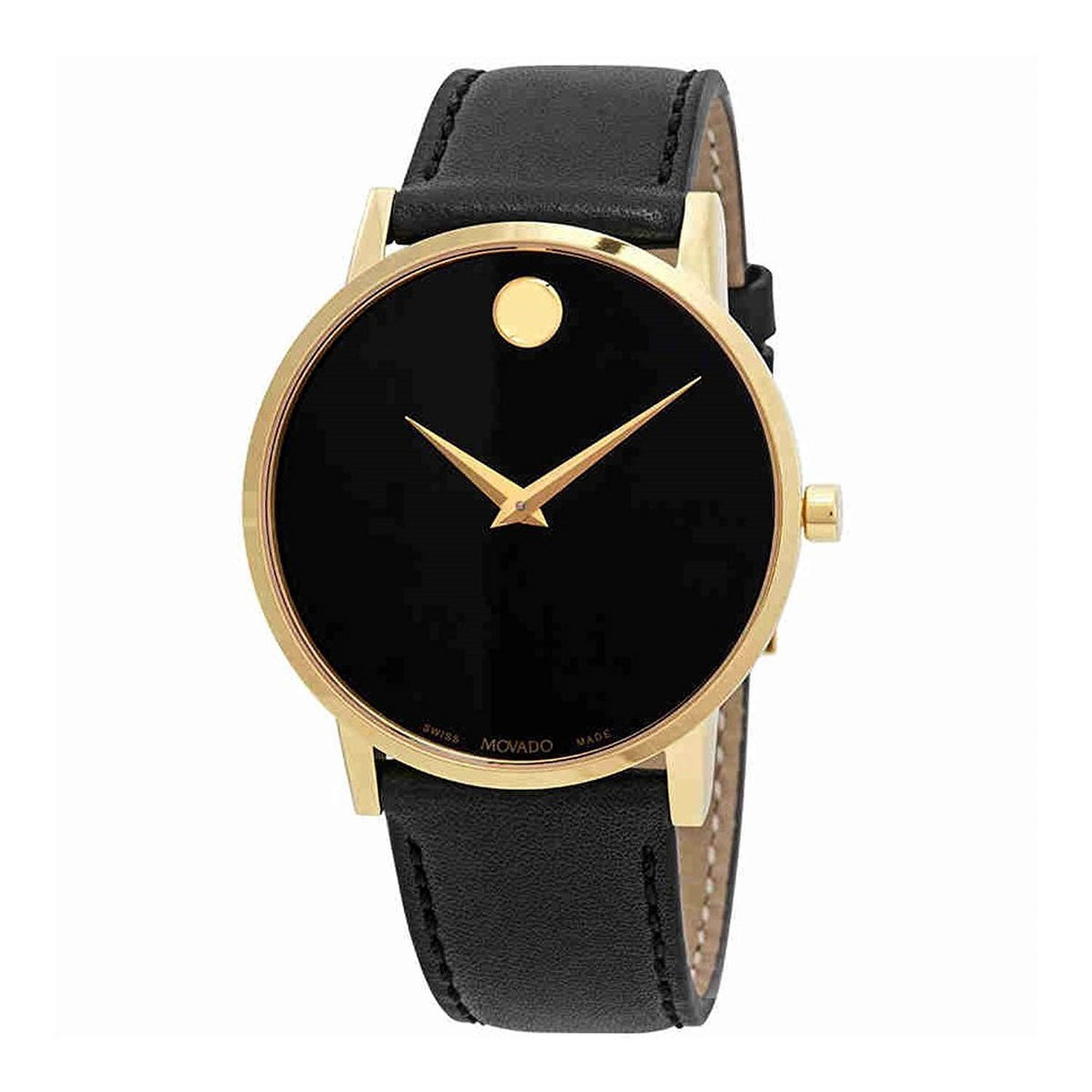 Movado Men's 0607271 Museum Black Leather Watch