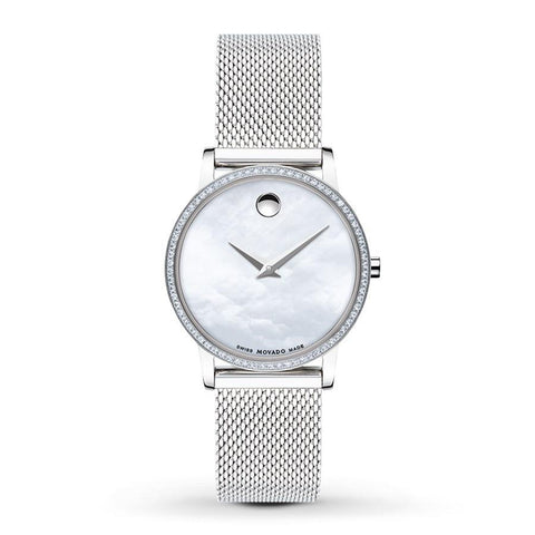 Movado Women's 0607306 Museum Classic Dot Stainless Steel Mesh Watch