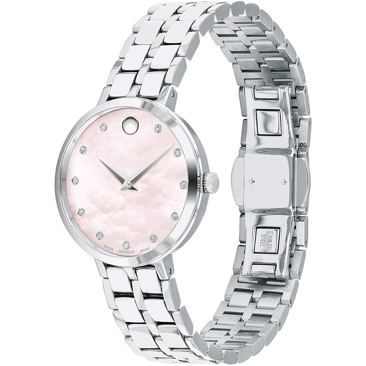 Movado Women&#39;s 0607322 Kora Diamond Stainless Steel Watch