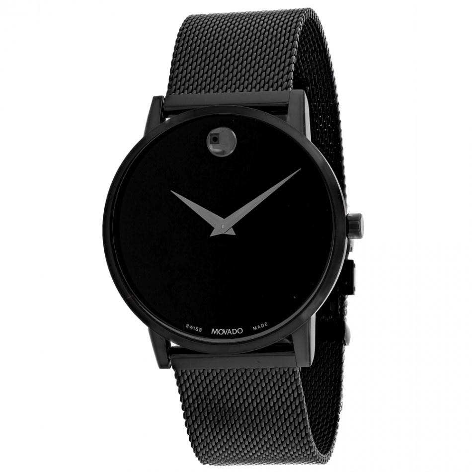 Movado Men&#39;s 0607395 Museum Black Leather Watch