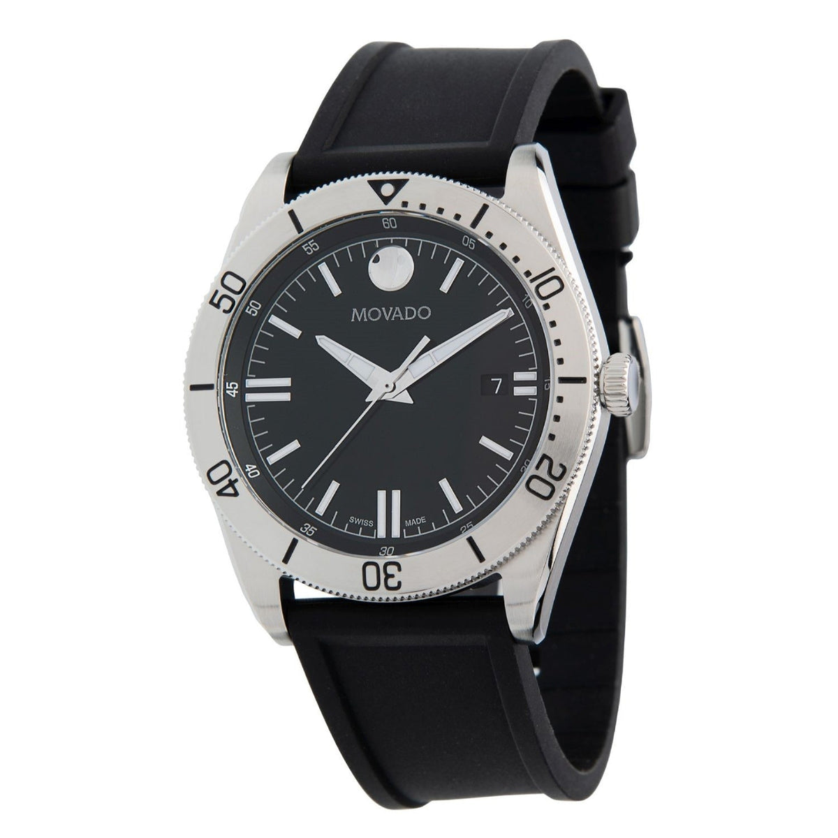 Movado Men's 0607434 Movado Black Rubber Watch