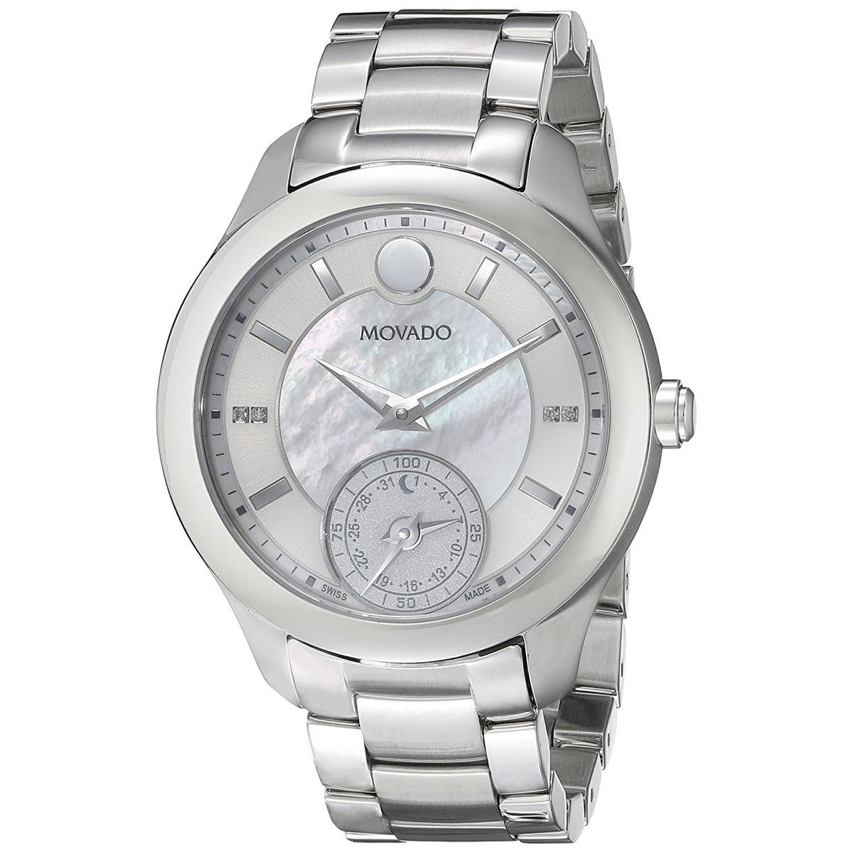 Movado Women's 0660004 Belina Motion Smartwatch Diamond Stainless Steel Watch