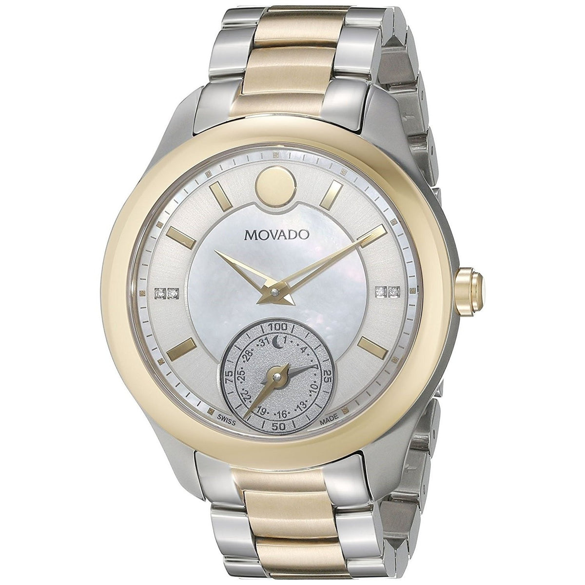 Movado Women's 0660005 Belina Motion Smartwatch Diamond Two-Tone Stainless Steel Watch