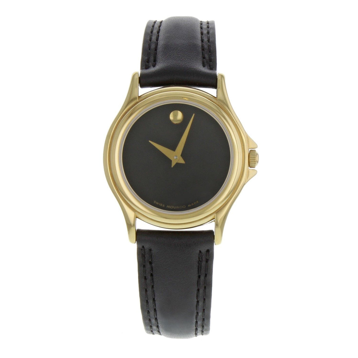 Movado Women's 0690299 Museum Black Leather Watch