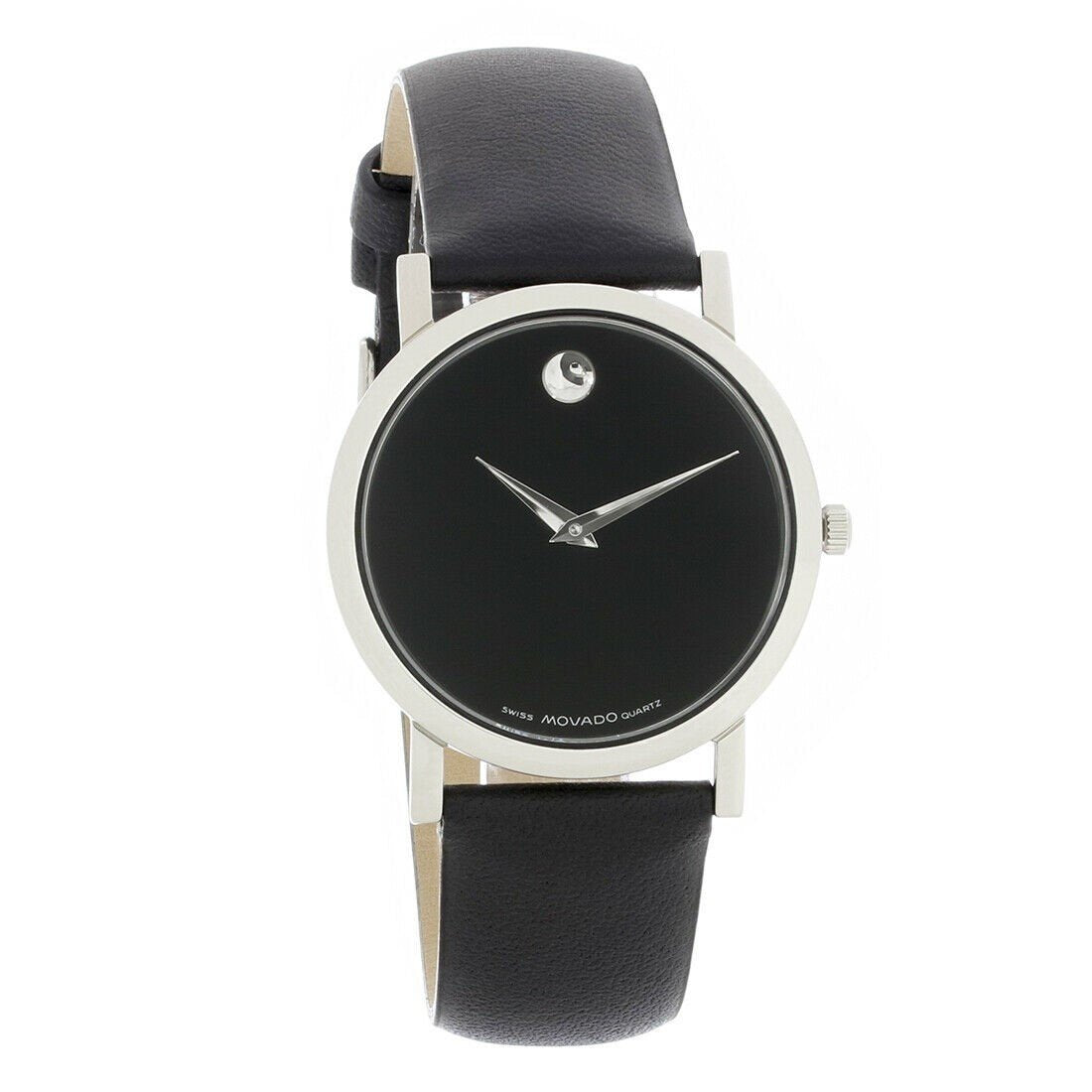 Movado Men&#39;s 0691029 Sapphire Black Leather Watch