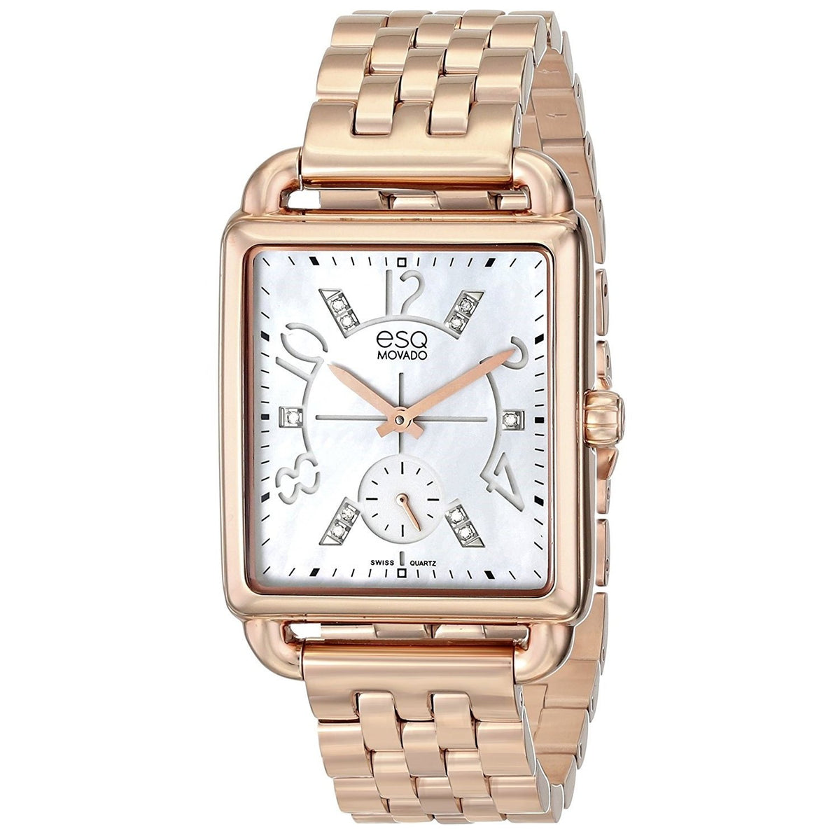 ESQ By Movado Women's 07101416 Origin Ionic Diamond Rose-Tone Stainless Steel Watch