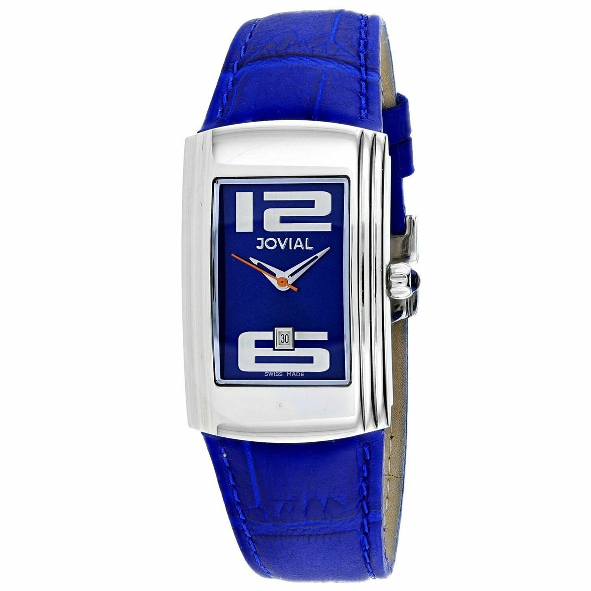 Jovial Women&#39;s 08007-LSL-03 Classic Blue Leather Watch