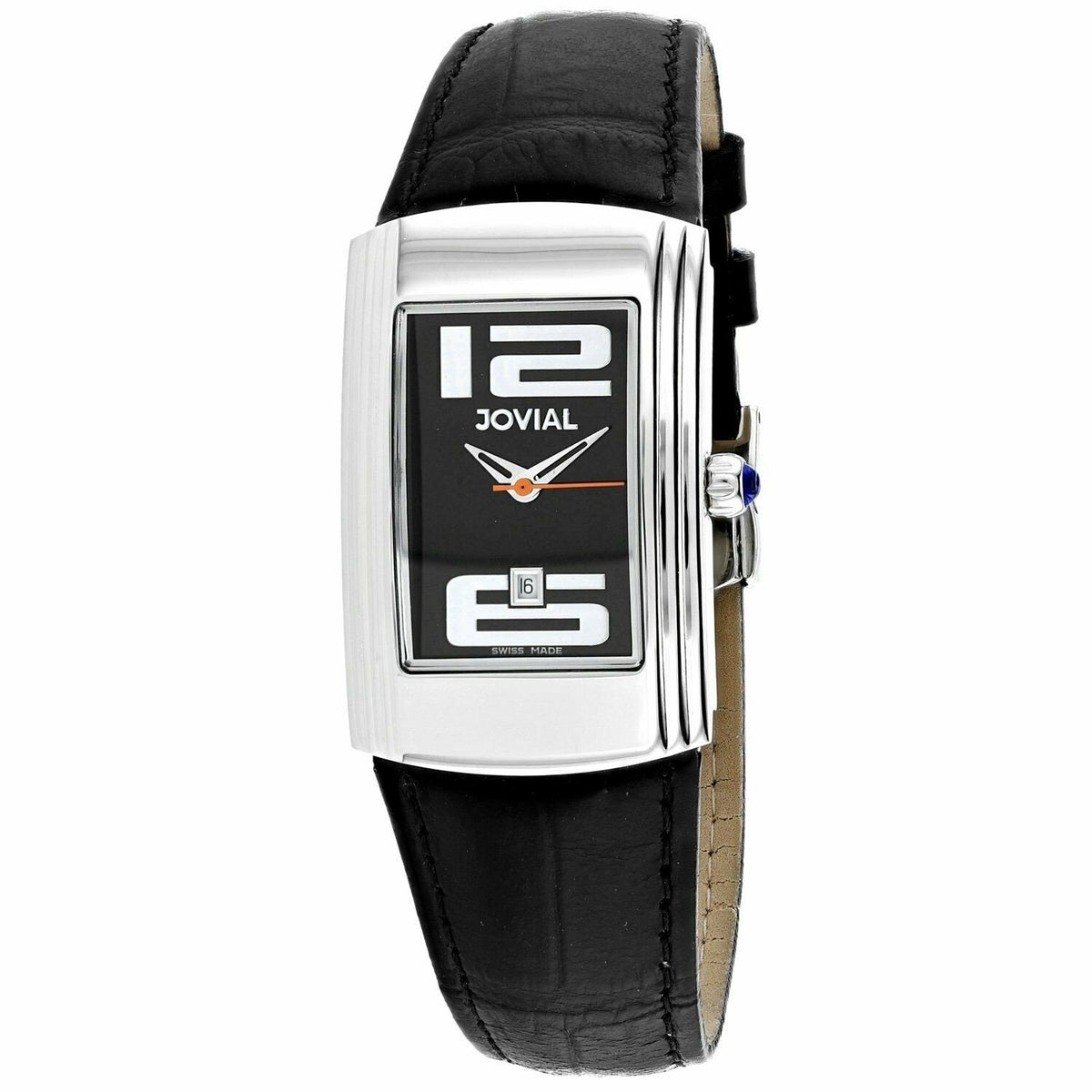 Jovial Women's 08007-LSL-04 Classic Black Leather Watch