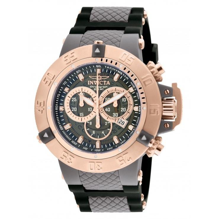 Invicta Men's 0932 Subaqua Noma III Chronograph Grey Polyurethane Watch