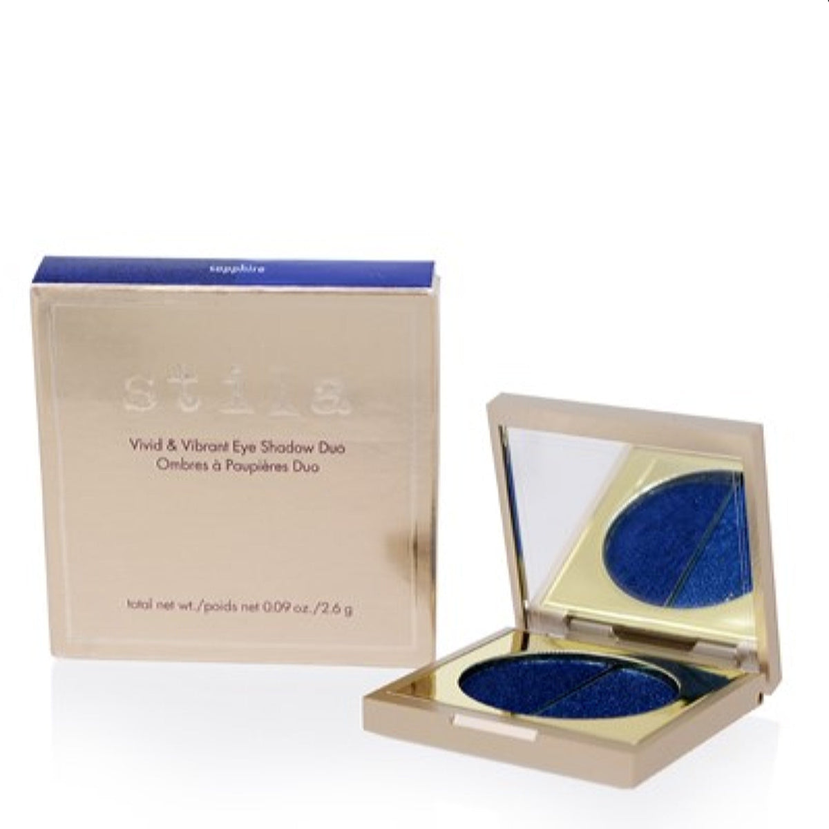 Stila Vivid &amp; Vibrant Eye Shadow Duo Sapphire 0.09 Oz  2.6 Gr SC07050110
