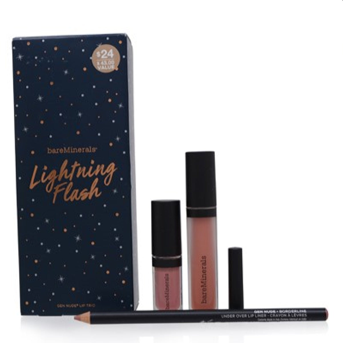 Bareminerals Lightning Flash Gen Nude Lip Trio 87259
