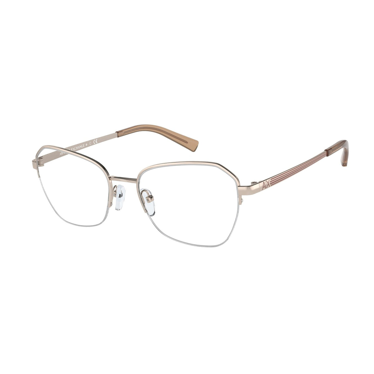Armani Exchange Women's Sunglasses  Gold Demo Lens Metal Metal  0AX1045 6103 53