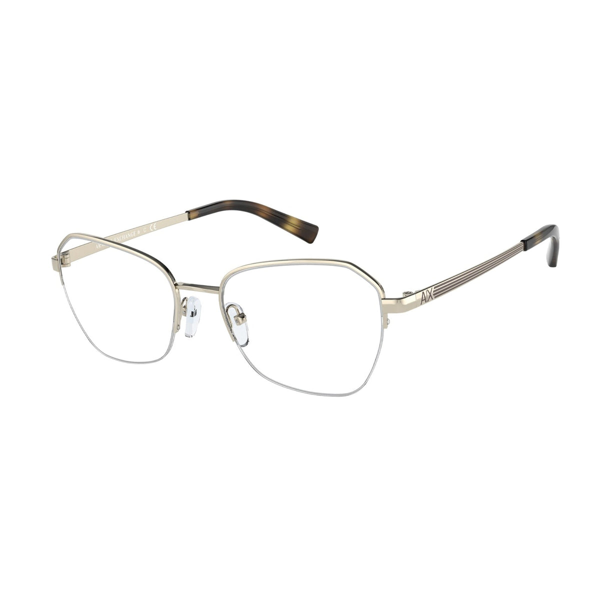 Armani Exchange Women's Sunglasses  Gold Demo Lens Metal Metal  0AX1045 6110 53