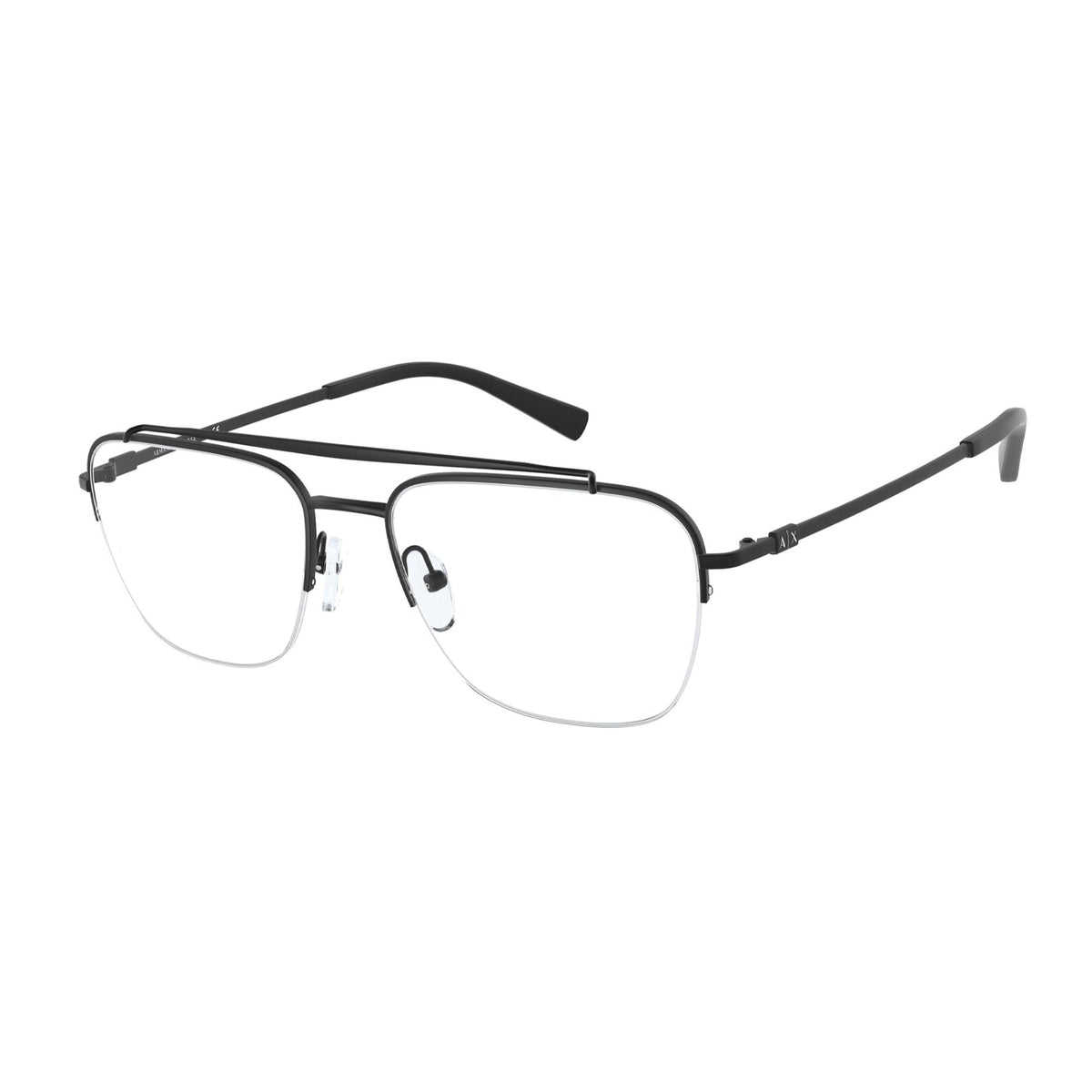 Armani Exchange Men's Sunglasses  Black Demo Lens Metal Metal  0AX1049 6000 55