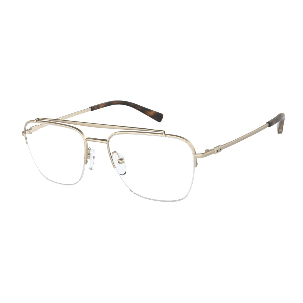 Armani Exchange Men's Sunglasses  Gold Demo Lens Metal Metal  0AX1049 6075 55