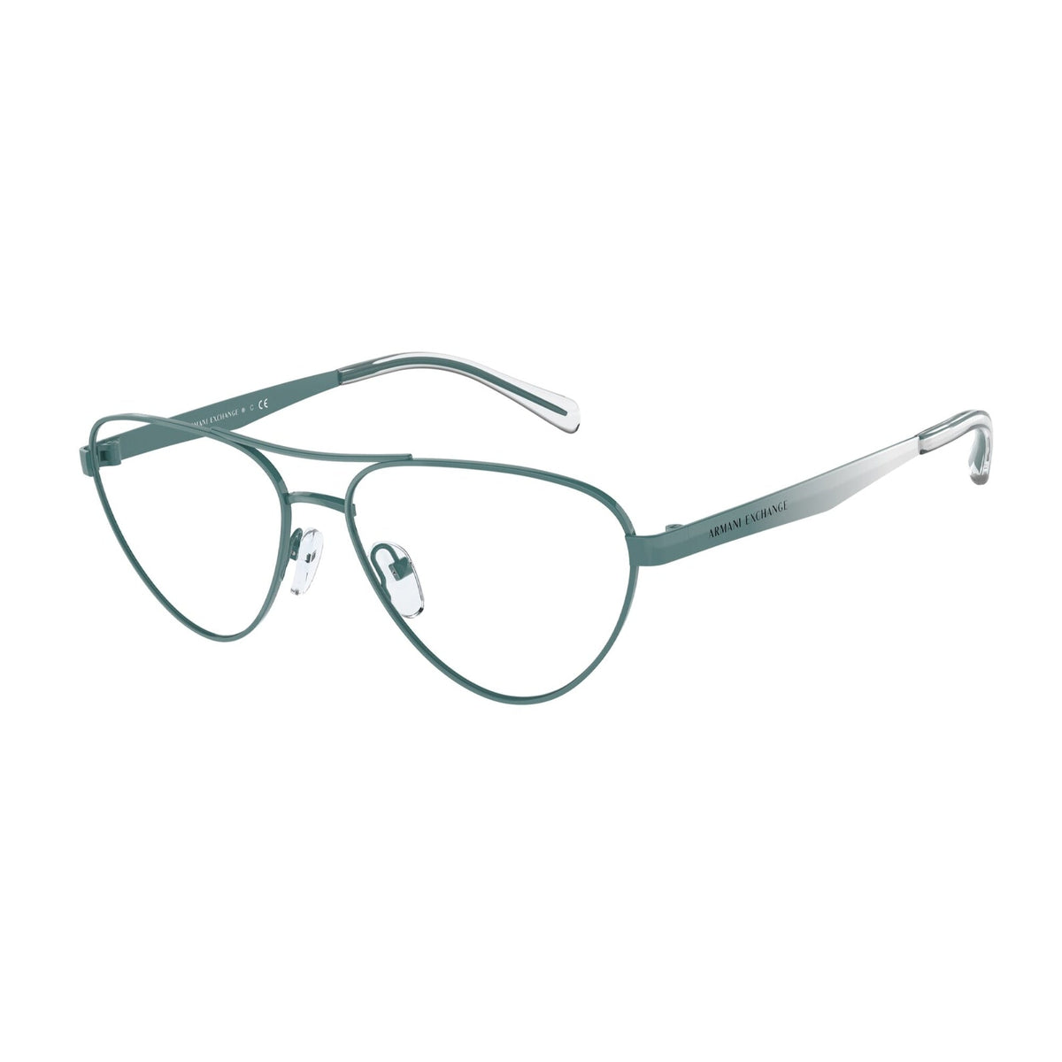 Armani Exchange Women's Sunglasses  Light Blue Demo Lens Metal Metal  0AX1051 6034 55