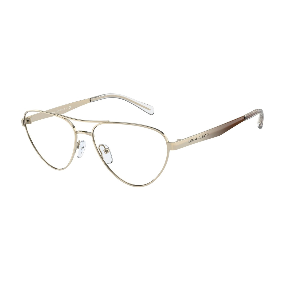 Armani Exchange Women's Sunglasses  Gold Demo Lens Metal Metal  0AX1051 6110 55