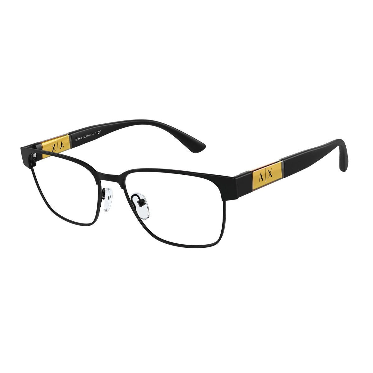 Armani Exchange Men's Sunglasses  Black Demo Lens Metal Metal  0AX1052 6000 55