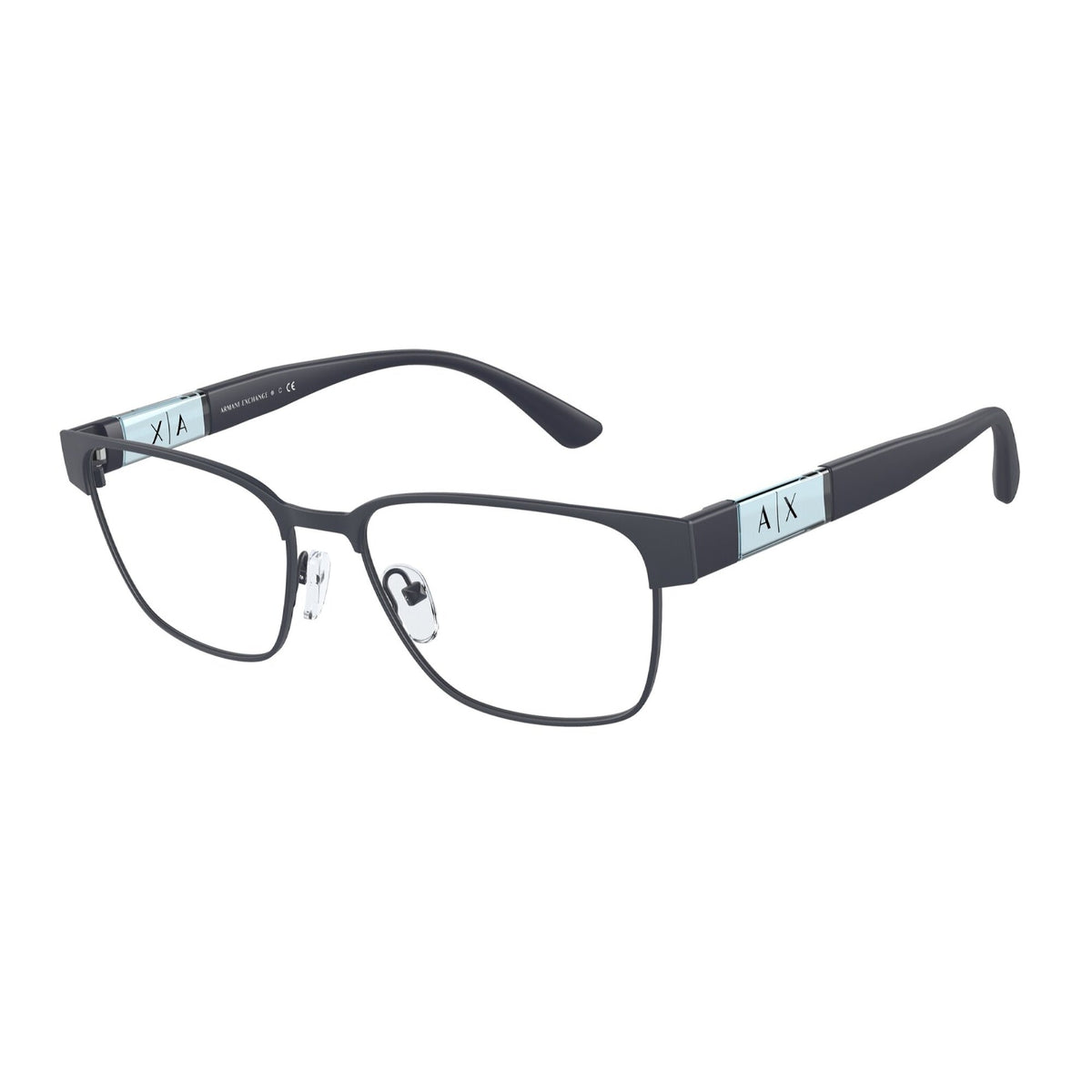 Armani Exchange Men's Sunglasses  Blue Demo Lens Metal Metal  0AX1052 6099 55