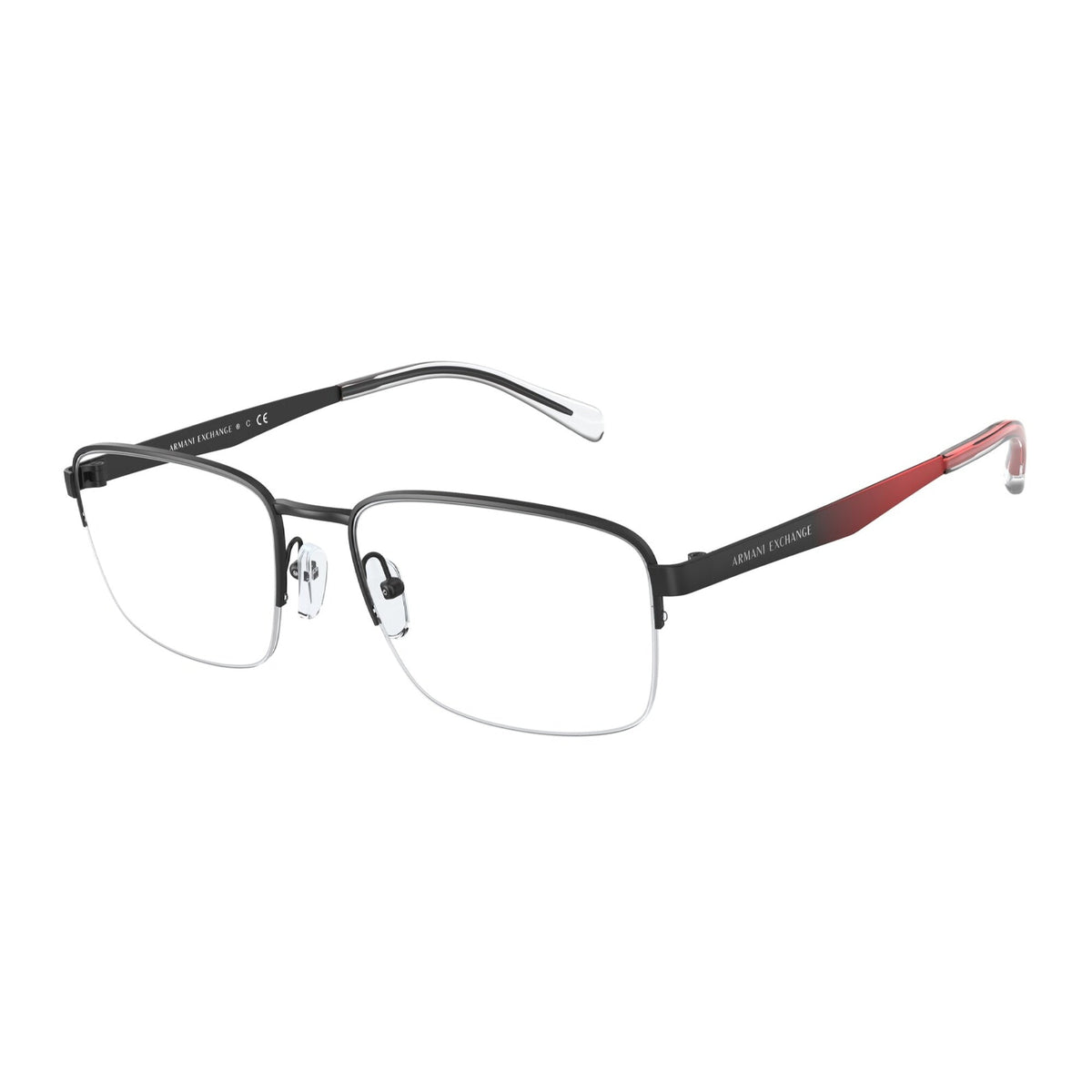 Armani Exchange Men's Sunglasses  Black Demo Lens Metal Metal  0AX1053 6000 54