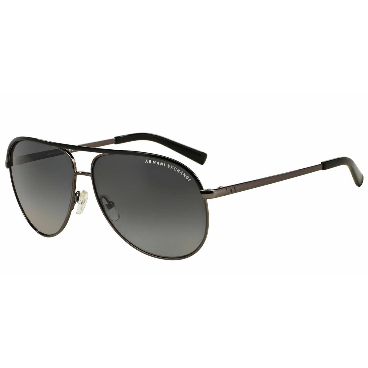 Armani Exchange Unisex Sunglasses  Gunmetal Gradient Grey Polar Metal Metal  0AX2002 6006T3 61