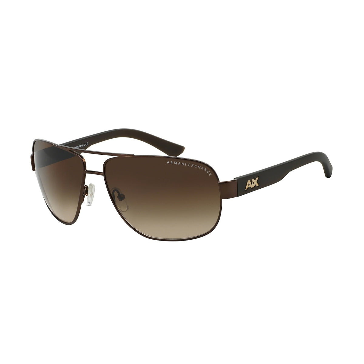 Armani Exchange Men's Sunglasses  Brown Gradient Brown Metal Metal  0AX2012S 605813 62