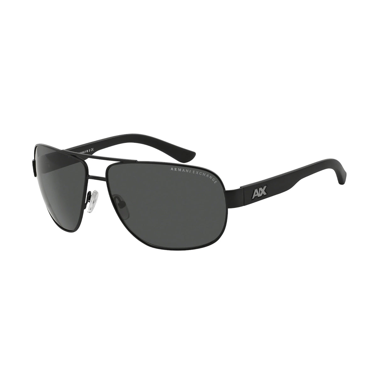 Armani Exchange Men's Sunglasses  Black Grey Metal Metal  0AX2012S 606387 62