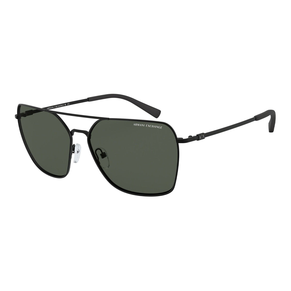 Armani Exchange Men's Sunglasses  Black Green Metal Metal  0AX2029S 606371 60