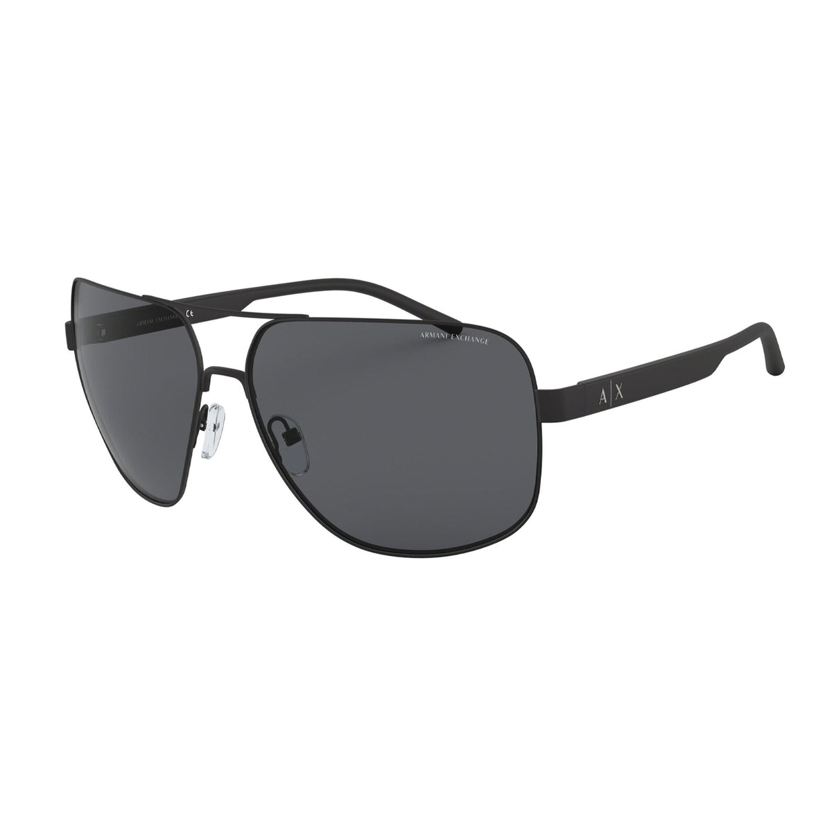 Armani Exchange Men's Sunglasses  Black Grey Metal Metal  0AX2030S 606387 64