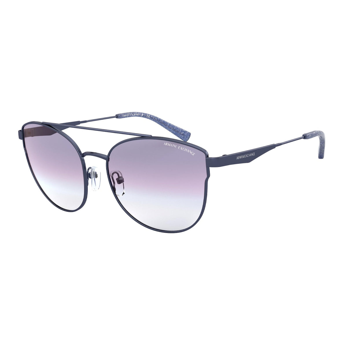 Armani Exchange Women's Sunglasses  Light Blue Gradient Light Blue Metal Metal  0AX2032S 611719 57