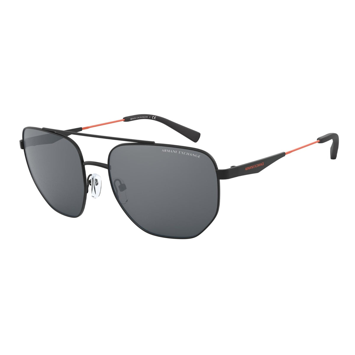 Armani Exchange Men's Sunglasses  Black Mirror Black Metal Metal  0AX2033S 60636G 59