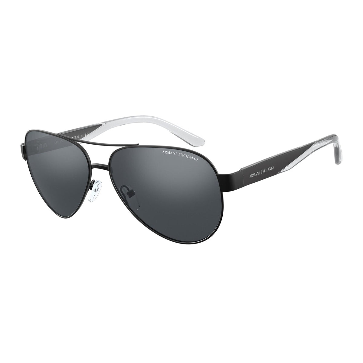 Armani Exchange Men's Sunglasses  Black Mirror Black Metal Metal  0AX2034S 60636G 59