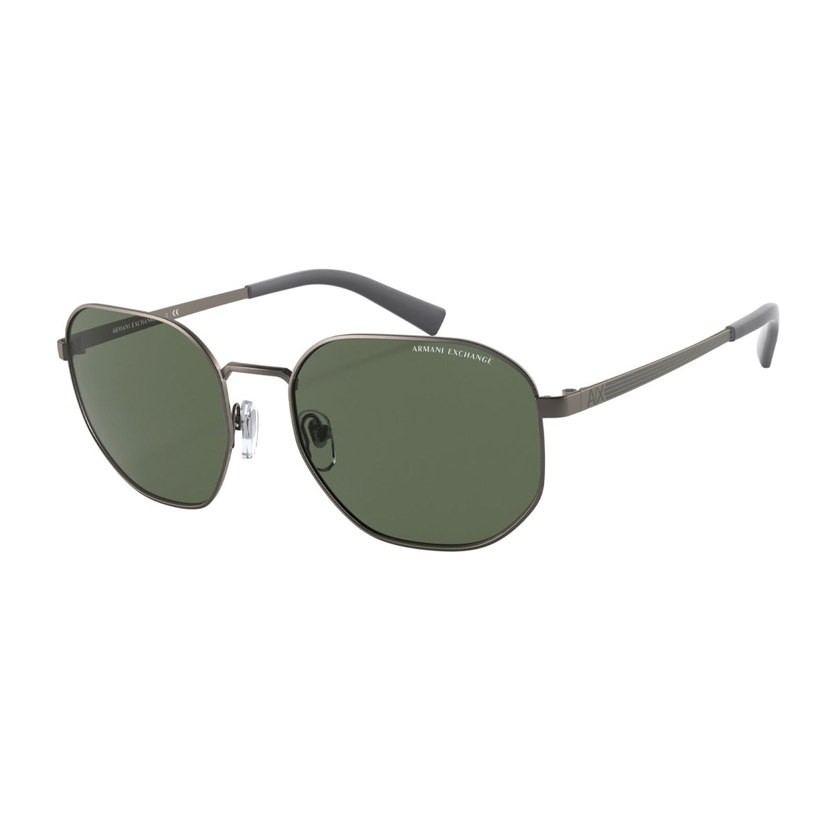 Armani Exchange Men's Sunglasses  Gunmetal Green Metal Metal  0AX2036S 600371 56