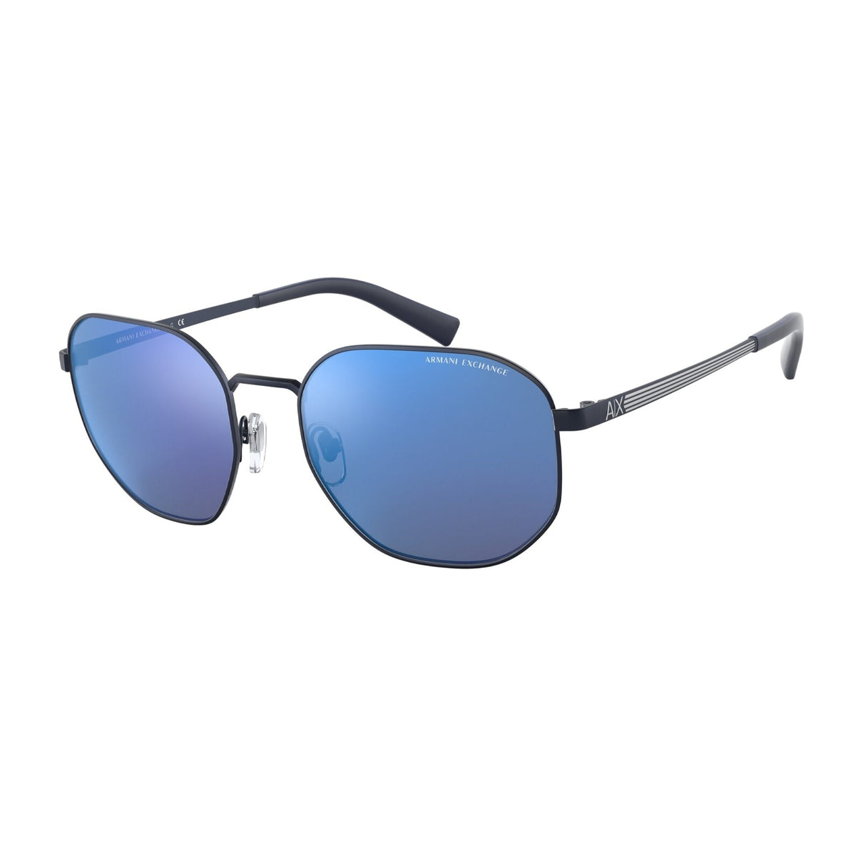 Armani Exchange Men's Sunglasses  Blue Mirror Blue Metal Metal  0AX2036S 609955 56