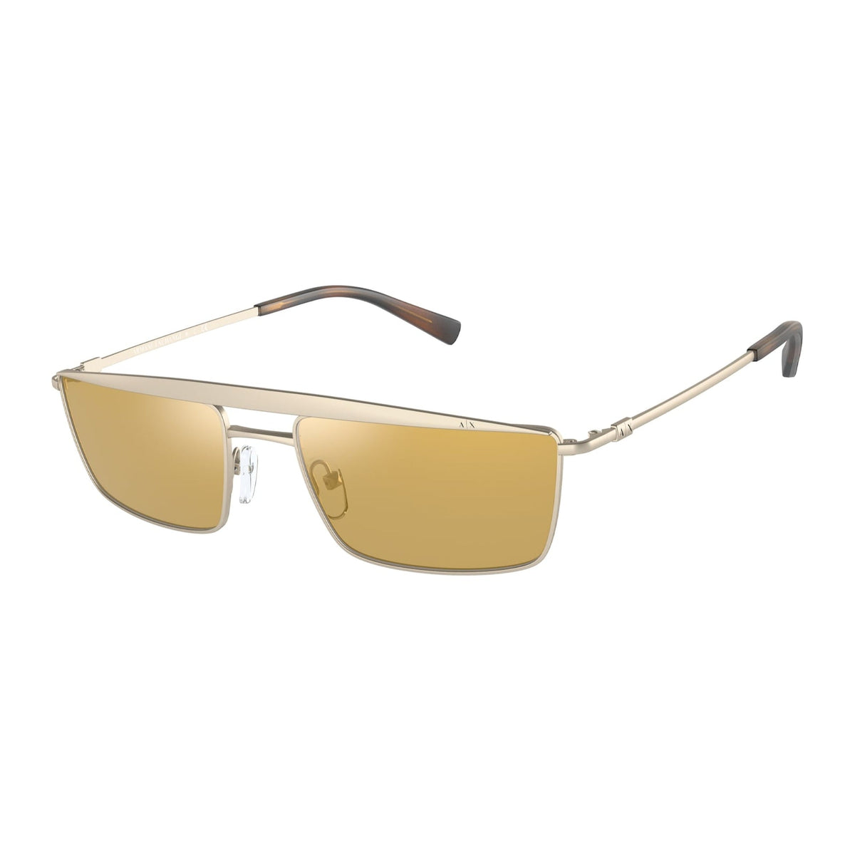 Armani Exchange Men's Sunglasses  Gold Green Olive Gold Mirror Metal Metal  0AX2038S 60755A 58