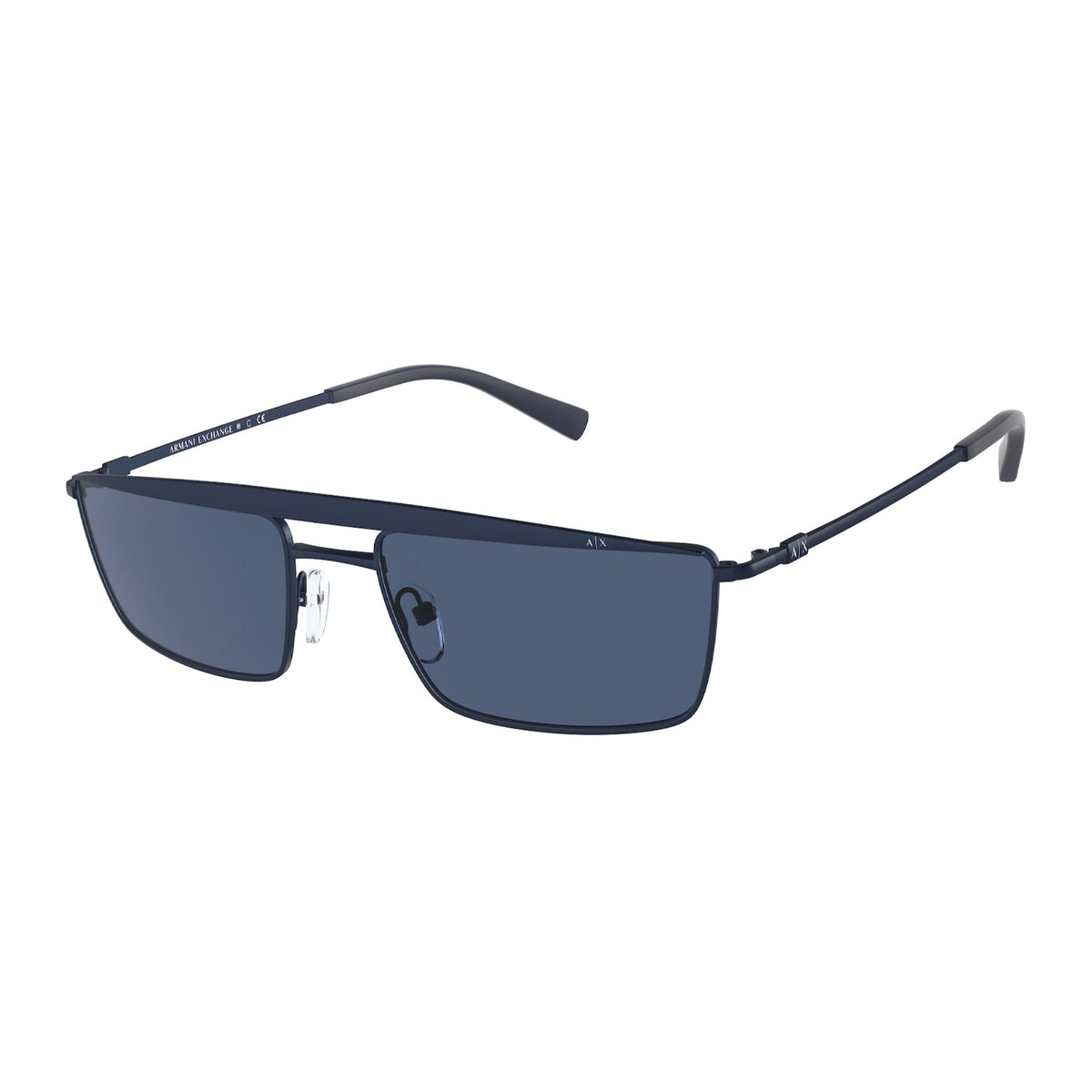 Armani Exchange Men&#39;s Sunglasses  Blue Dark Blue Metal Metal  0AX2038S 609580 58