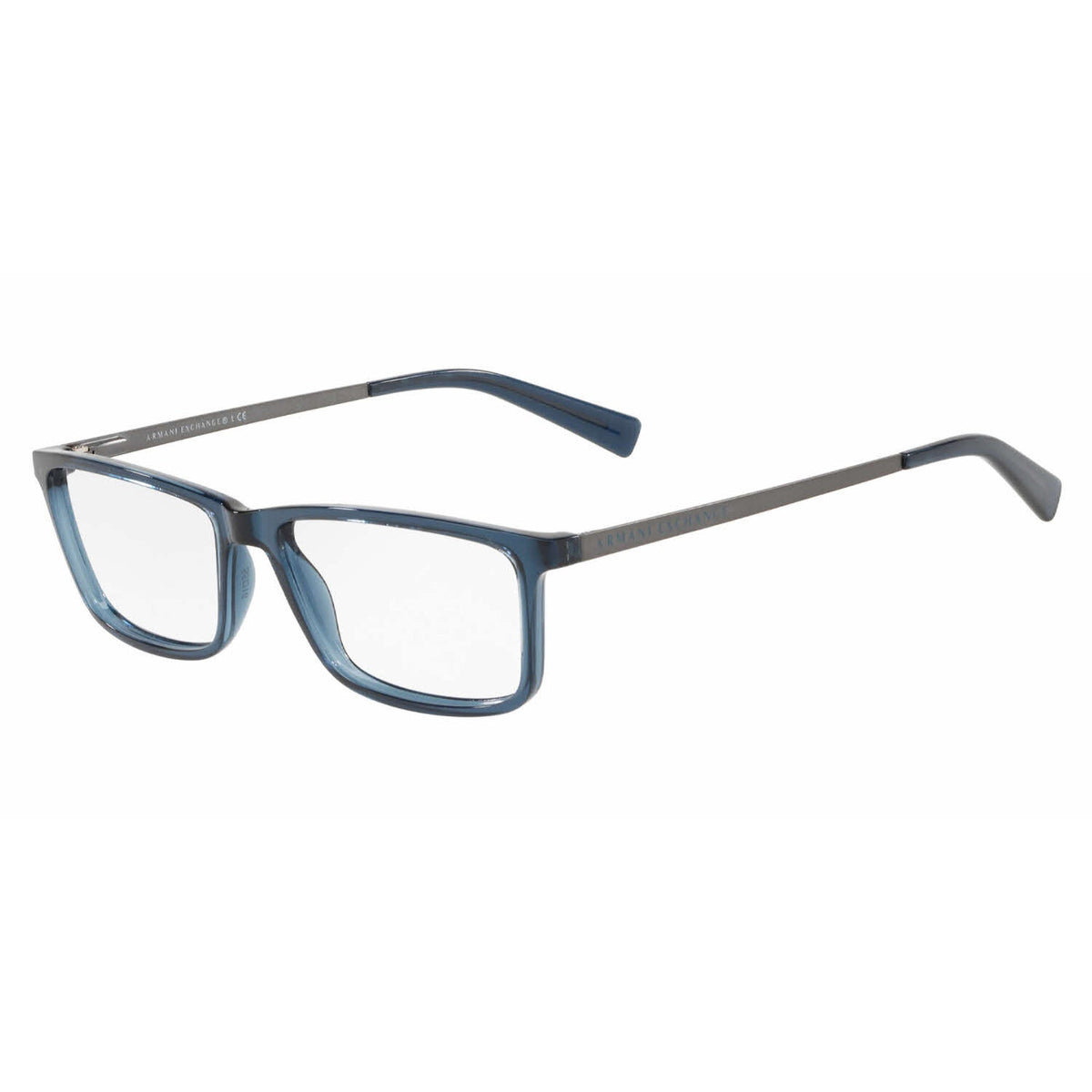 Armani Exchange Men's Sunglasses  Blue Demo Lens Plastic Plastic  0AX3027 8238 53