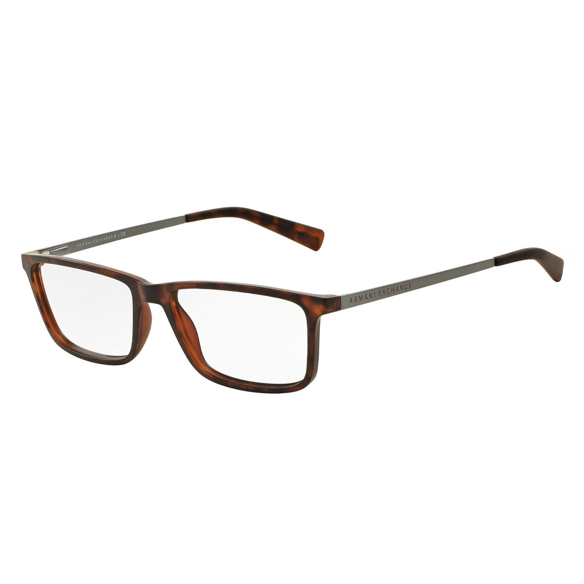 Armani Exchange Men's Sunglasses  Havana Demo Lens Plastic Plastic  0AX3027F 8029 55