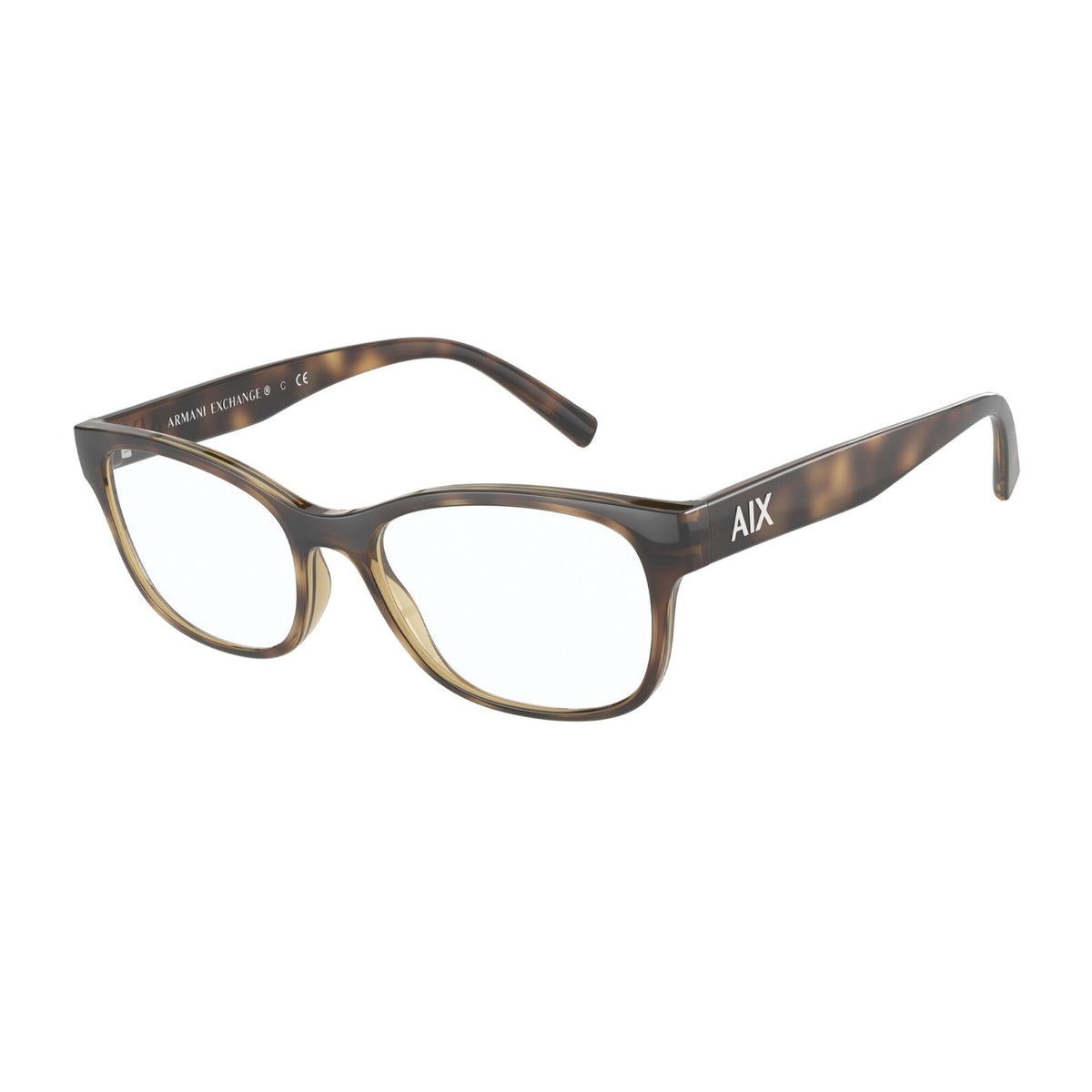 Armani Exchange Women's Sunglasses  Havana Demo Lens Plastic Plastic  0AX3076F 8213 53