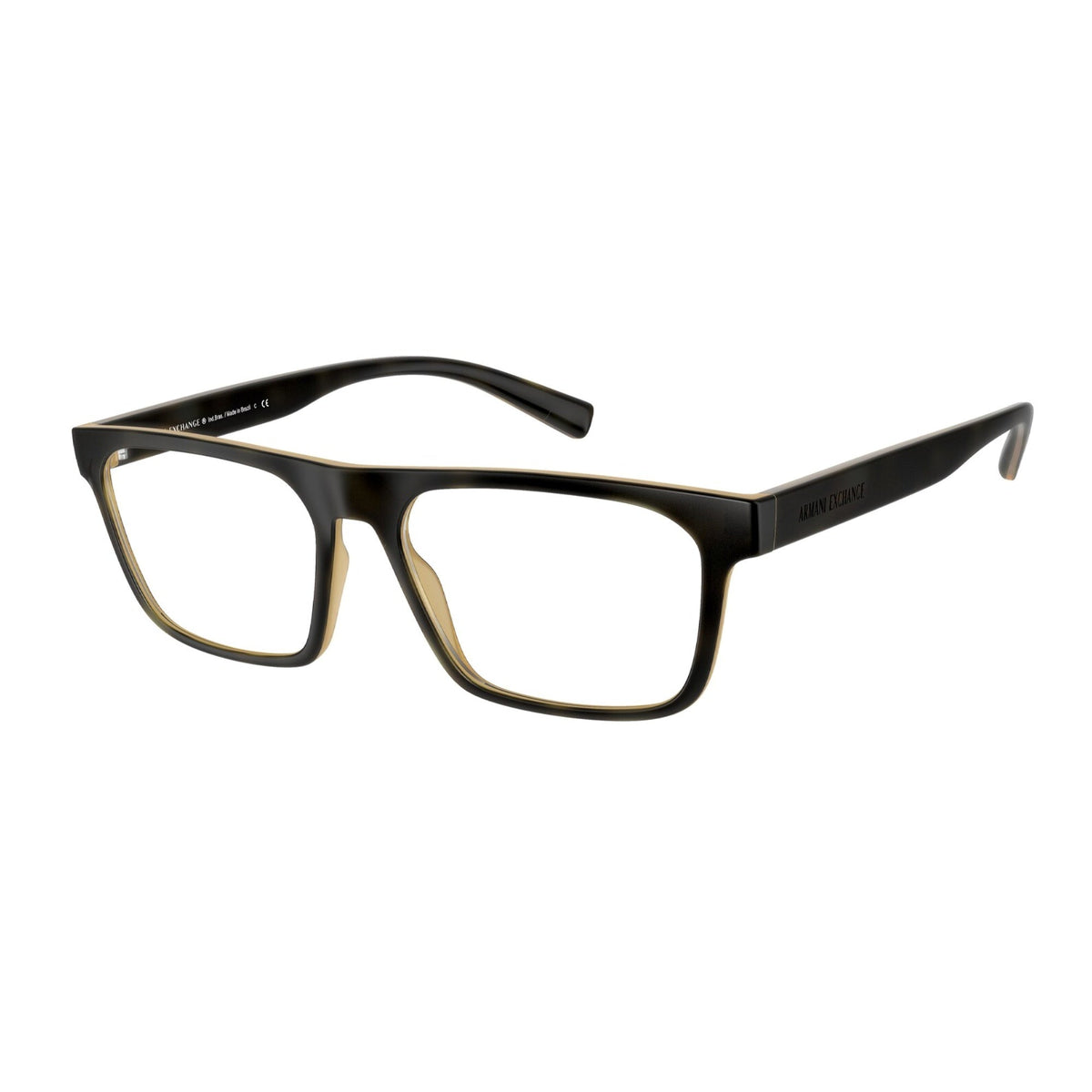 Armani Exchange Men's Sunglasses  Havana Demo Lens Plastic Plastic  0AX3079 8029 55