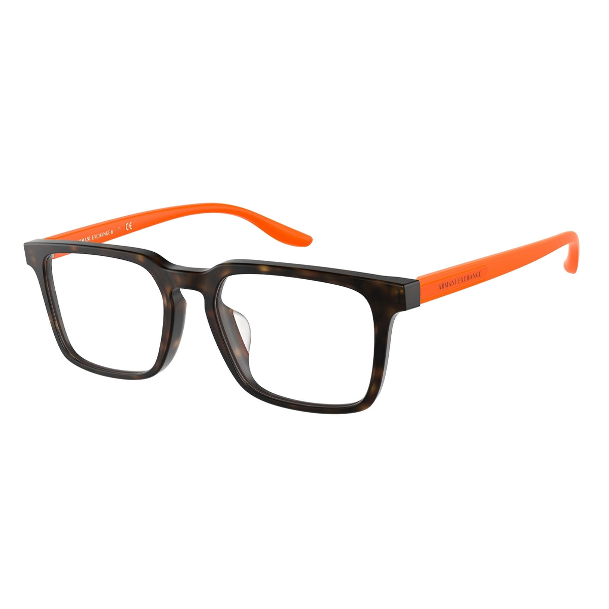 Armani Exchange Men's Sunglasses  Havana Demo Lens Plastic Plastic  0AX3081F 8029 53