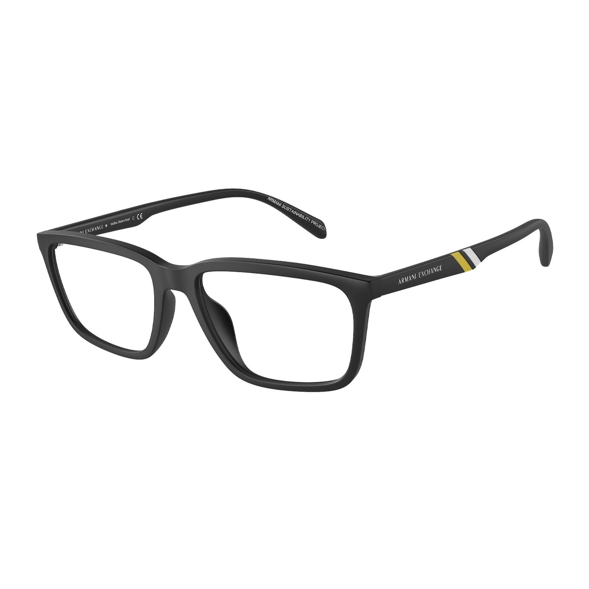 Armani Exchange Men's Sunglasses  Black Demo Lens Plastic Plastic  0AX3089U 8078 55